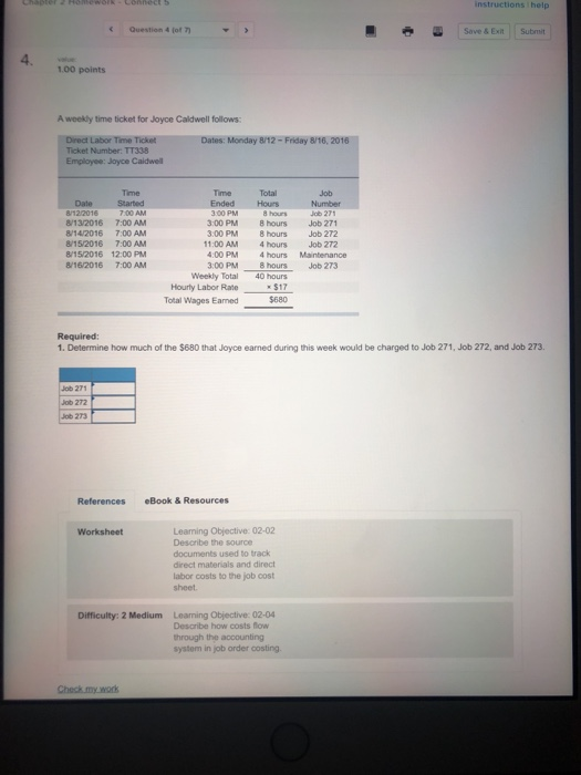  Chase 2 HONOWO - LOC 5 instructions help Save & Exit