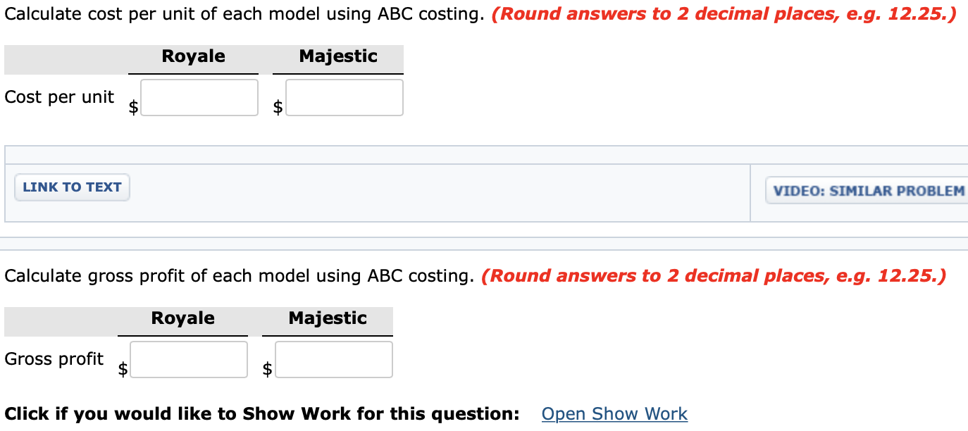 sells for $1,270. The production cost computed per unit under traditional costing