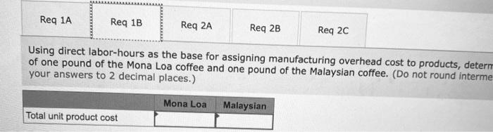 of blends of coffee. The company buys coffee beans from around the