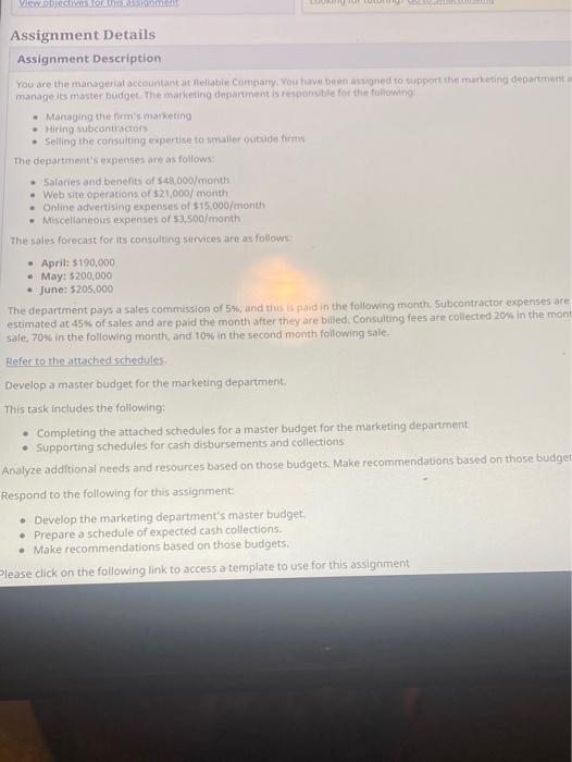  View obiectelor anime Assignment Details Assignment Description You are the managerial