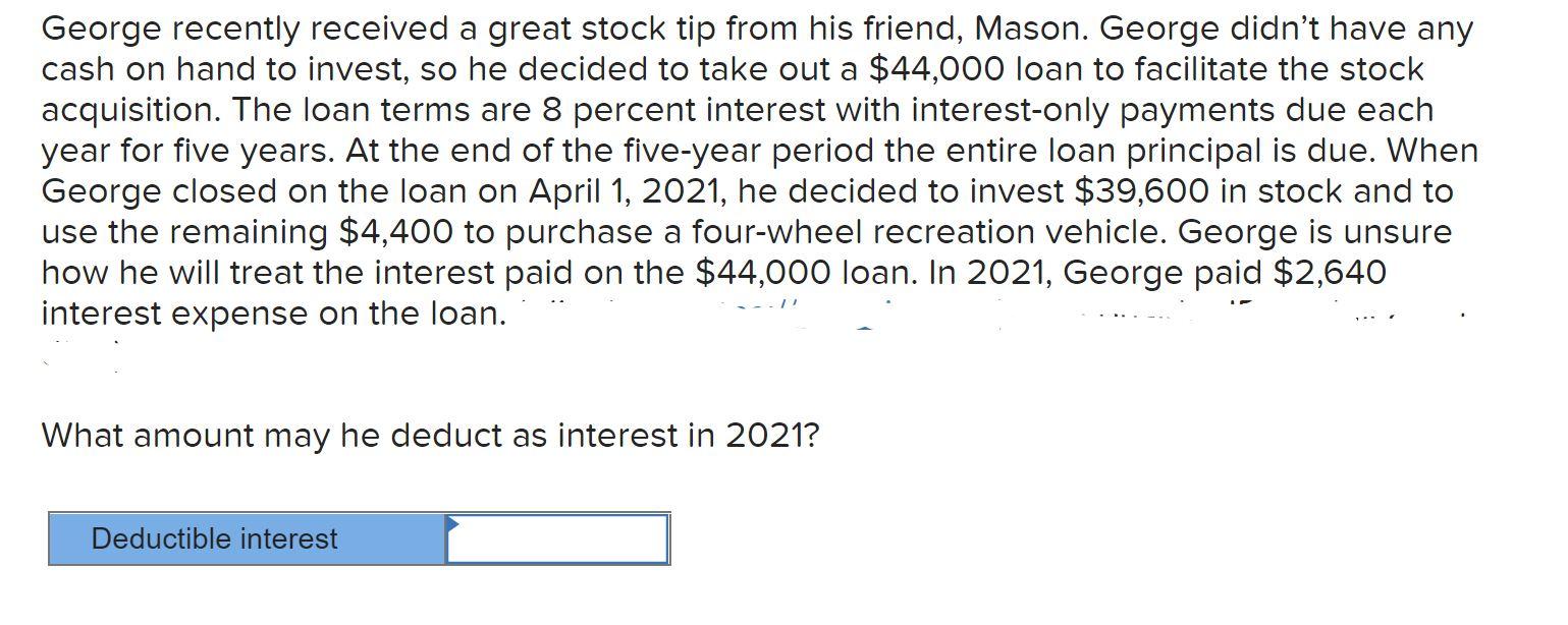 PLEASE HELP ME SOLVE THIS PROBLEM VERY CLEARLY THANK YOU. George recently