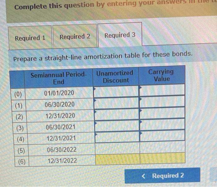 t Required 1 Required 2 Required 3 How much total bond interest