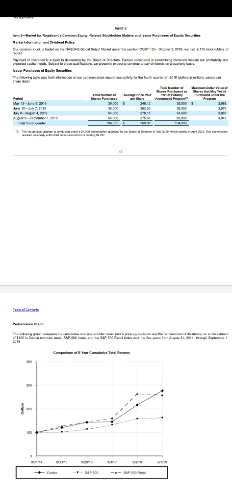 10K report that provide enough information to write a solid paragraph or