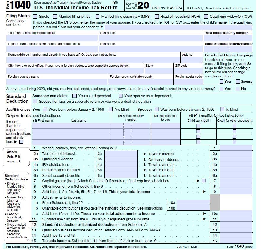Individual Tax Return Problem Required: Use the following information to complete Paige