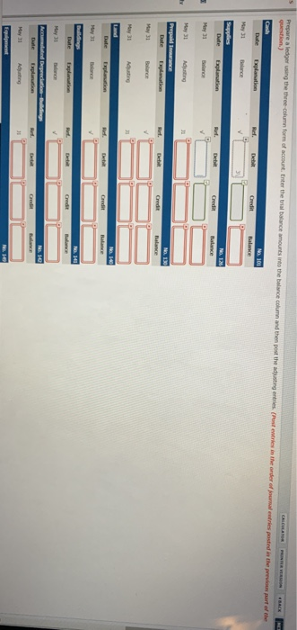 May 1, 2020. Its a balance before austment on May 31 15