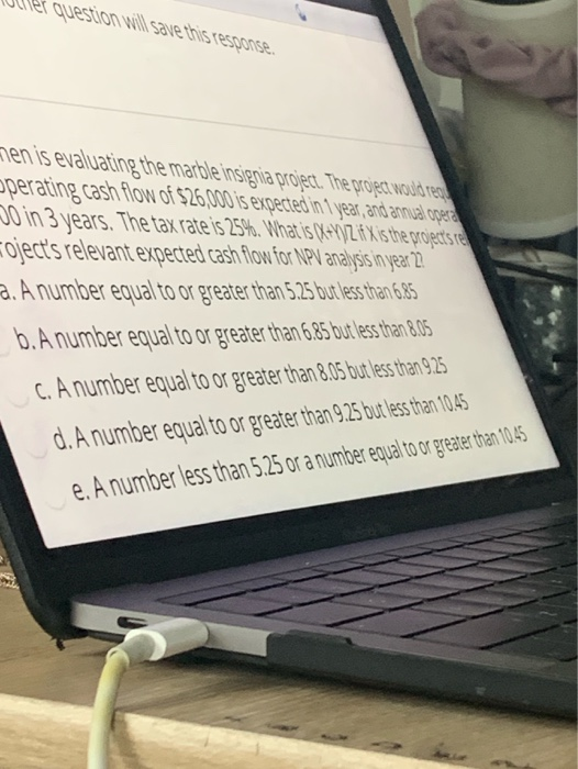 kima kitchen is evaluating the marble insignia project. the project would require