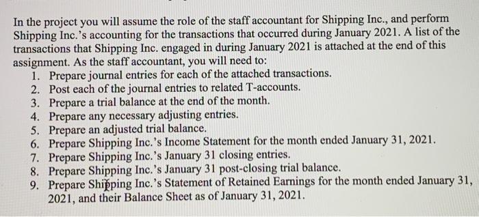 Please help with 3 and 4. In the project you will assume