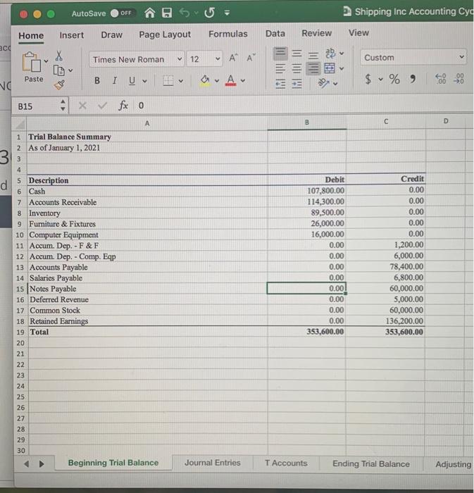 attached at the end of this assignment. As the staff accountant, you