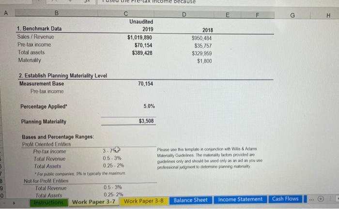  how would i be able to calculate the tolerable misstatement with