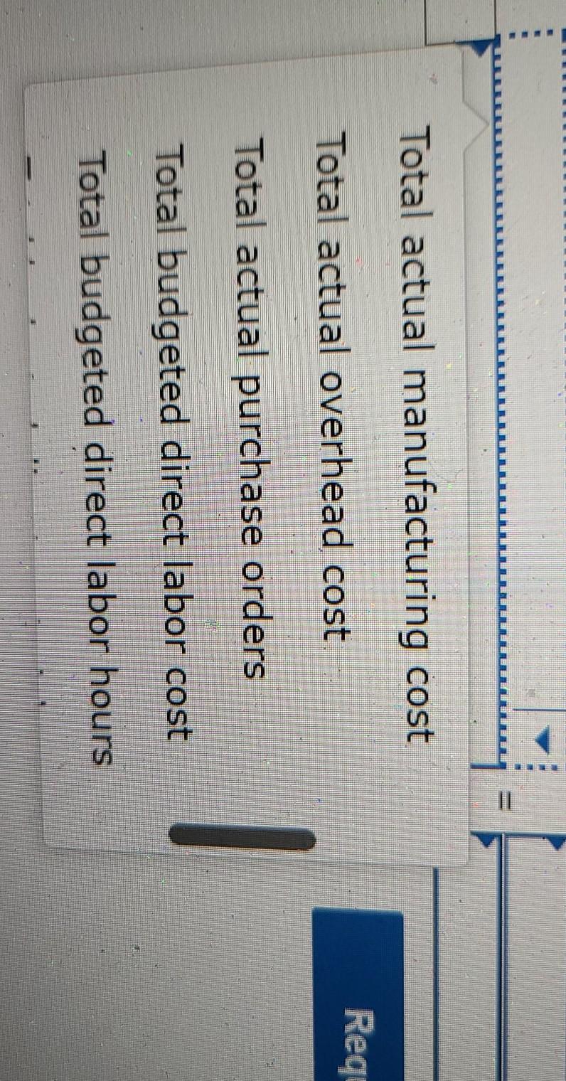 direct labor hours. Additional information follows. Per Unit Pup tent Pop-up tent