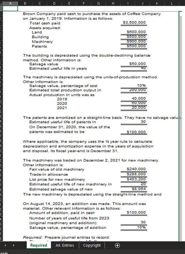  A B C D E F G H J L Brown