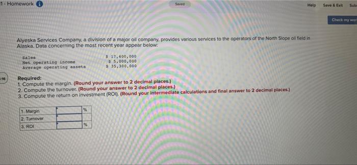  1 - Homework Seved Help Save Exit Sub: Check my w