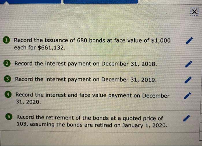 journal entries. Thank you! On January 1, 2018, Surreal Manufacturing issued 680