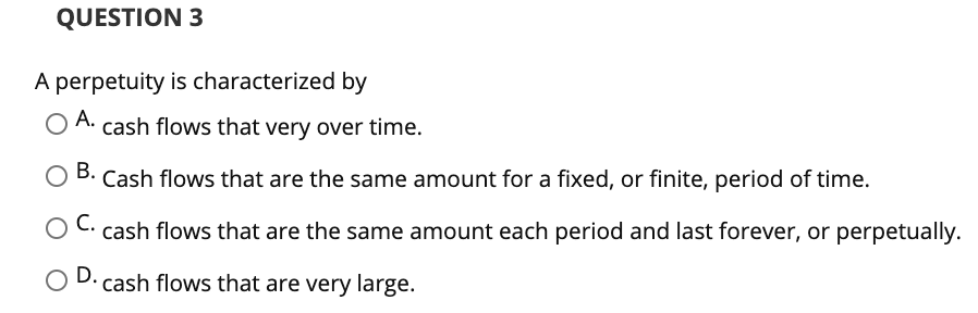 value of any stream of cash flows by summing the future value
