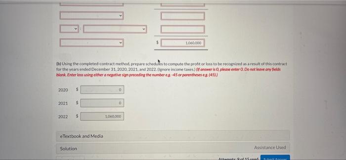 completed by October 31, 2022. The annual contract costs incurred, estimated costs