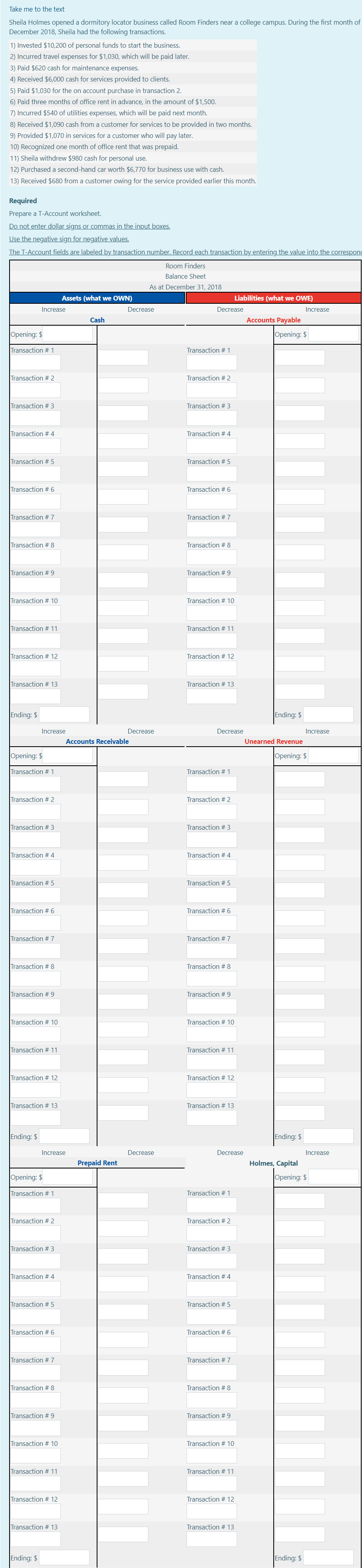 Take me to the text Sheila Holmes opened a dormitory locator
