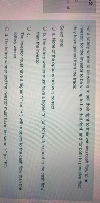 implicit in the price of the bond described in question 72 Select