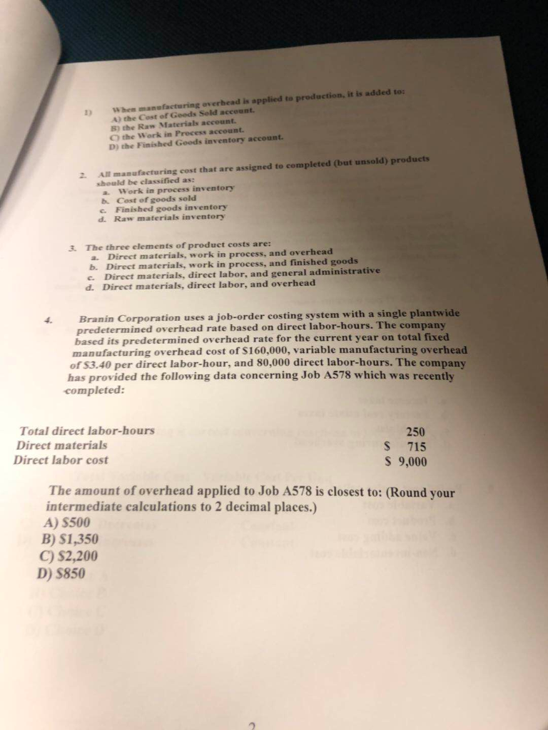 When manufacturing overhead is applied to production, it is added to