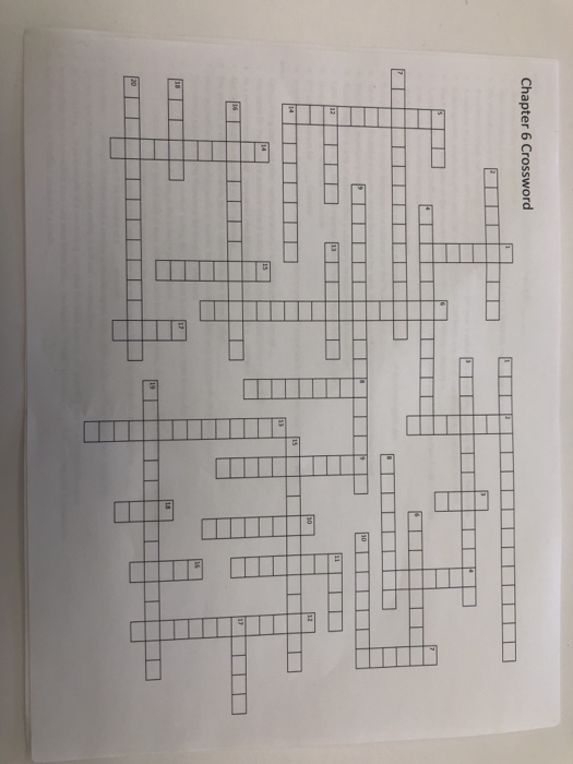 1259964949 having some difficuties completing this crossword. please help Chapter 6 Crossword
