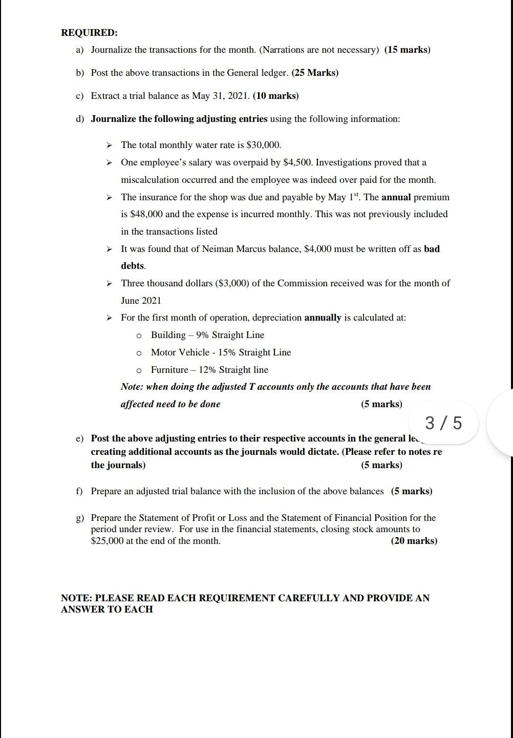 the first month of operation May 2021. May 1 started business with,