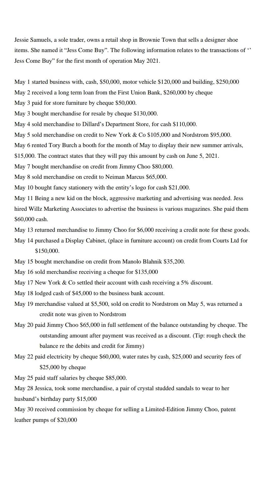 cash, $50,000, motor vehicle $120,000 and building, $250,000 May 2 received a