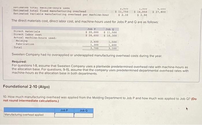 of the year and no beginning inventories. It started, completed, and sold