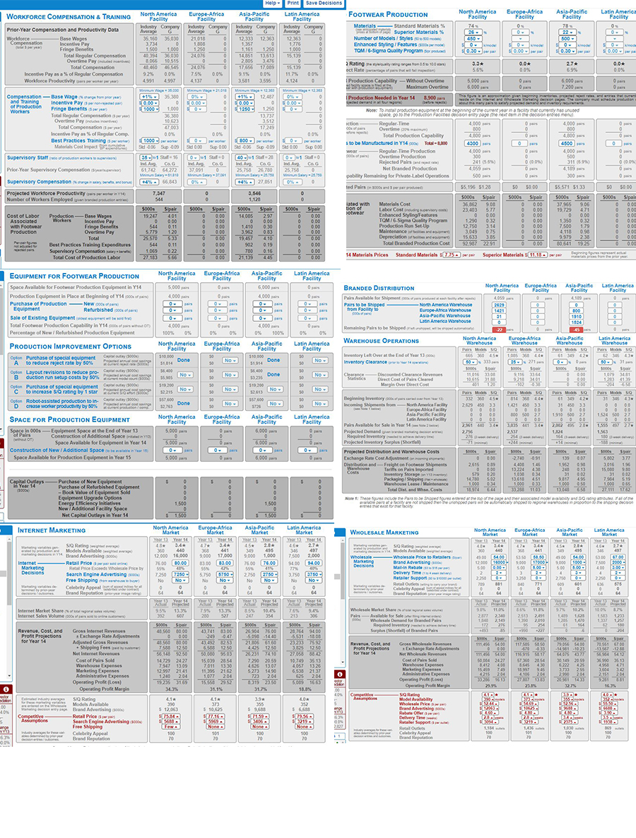 I was messing with the numbers in distribution and marketing but it