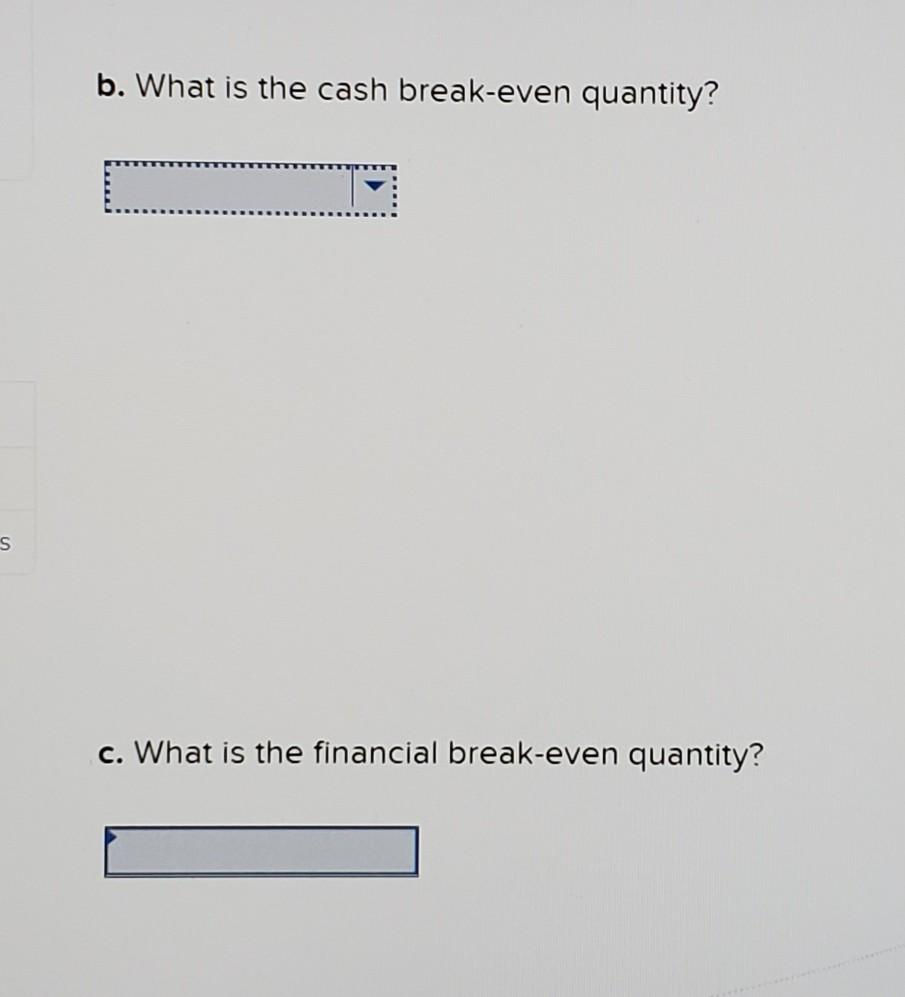 unit; variable costs = $36.92 per unit; fixed costs = $7,700; required