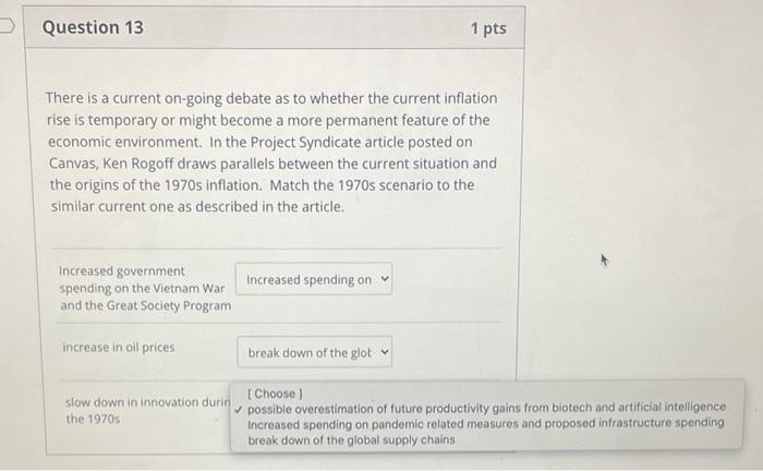 the economic environment. In the New York Times article posted on Canvas,
