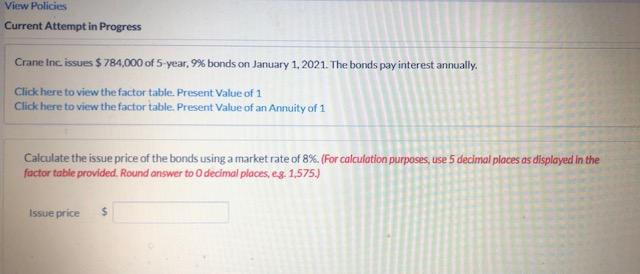  View Policies Current Attempt in Progress Crane Inc issues $ 784,000