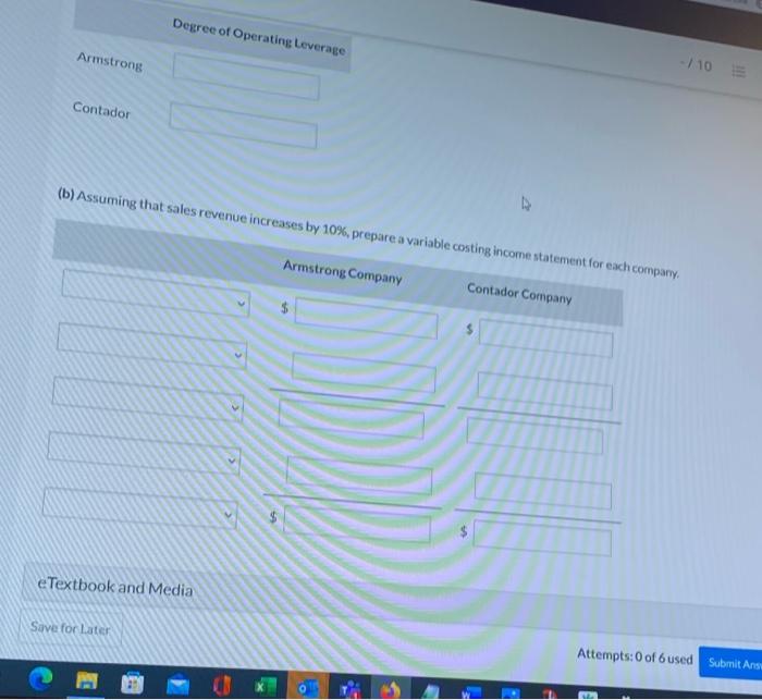 5 of 6 View Policies Current Attempt in Progress The CVP income