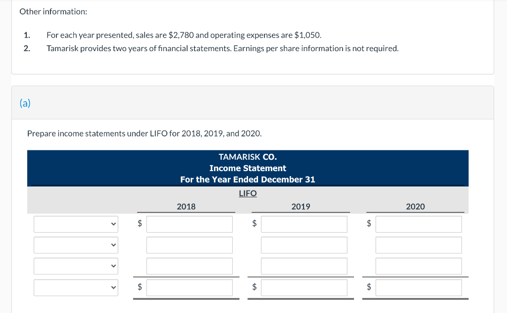 to adopt the FIFO method of inventory valuation. Tamarisk had used the