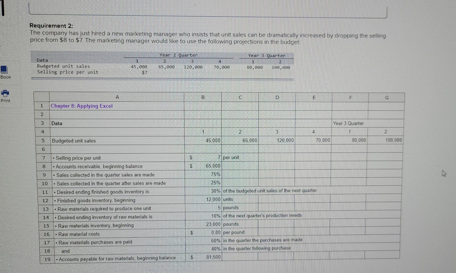 Please help! 2nd Excel question I don't understand what to do.