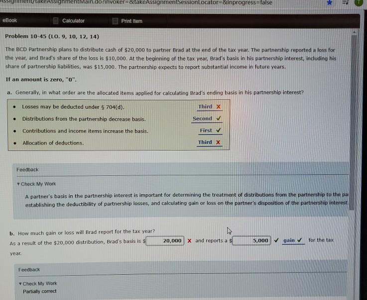 b eAssignmentvain.do invoker=&takeAssignmentSessionlocator=&inprogress=false To eBook Calculator Print Item Problem 10-45 (LO.