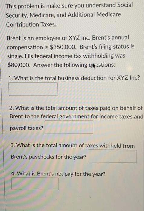  This problem is make sure you understand Social Security, Medicare, and