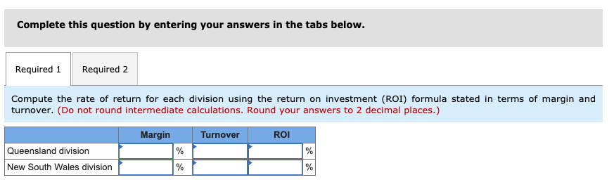 Australia are given below: Sales Average operating assets Net operating income Property,