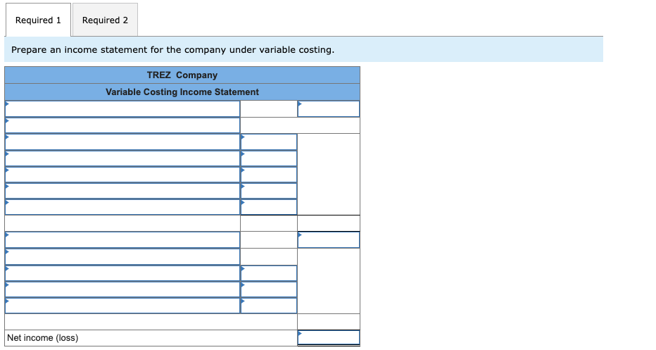 income LO P2, P3 Trez Company began operations this year. During this