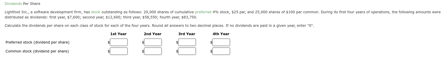 connection with a cash dividend of $82,100 on a corporation's common stock