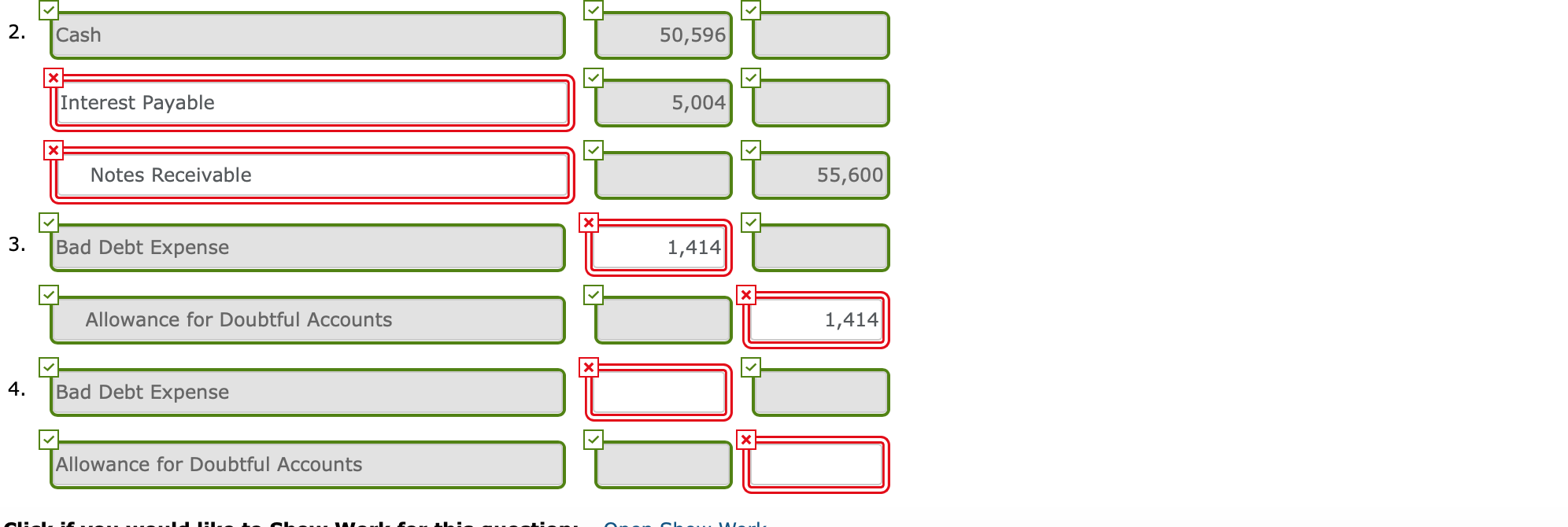 balance before adjustment for Crane Company shows the following balances. Dr. Cr.