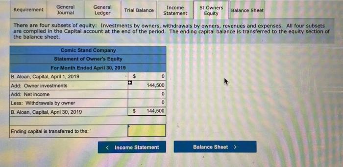 recorded. Apr. 1 Aloan invested $113,000 cash along with office equipment valued