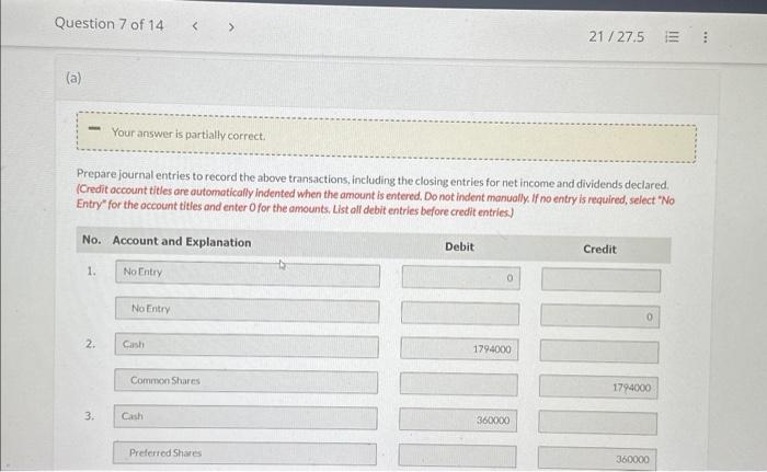 pic .Shareholder's equity section. And also give me the answer of the