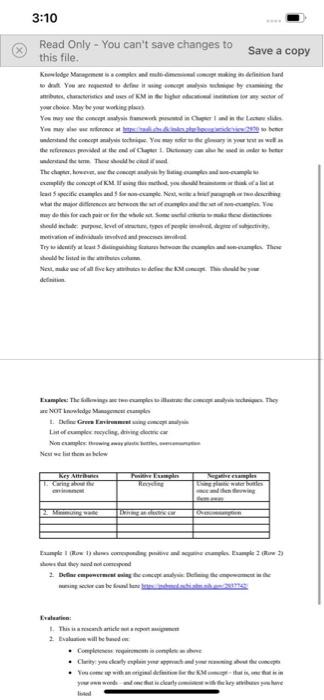  3:10 Read Only - You can't save changes to Save a