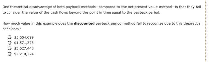 payback period that helps in their capital budgeting decisions. Consider the case