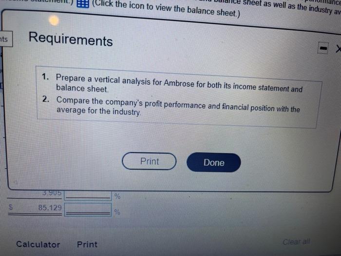 you to compare the company's profit performance and financial position with the