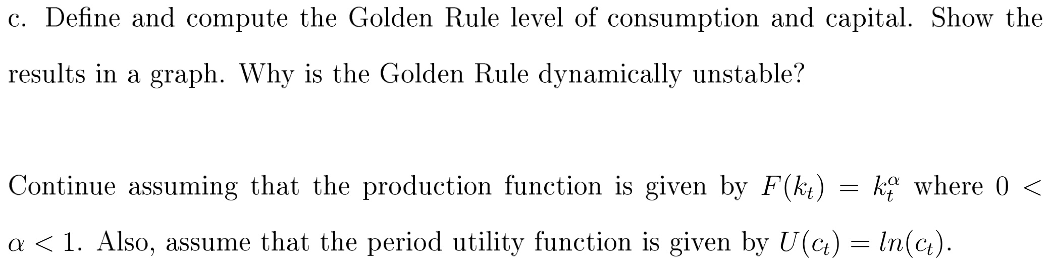 equilibrium model discussed in class and answer the following questions: a. What