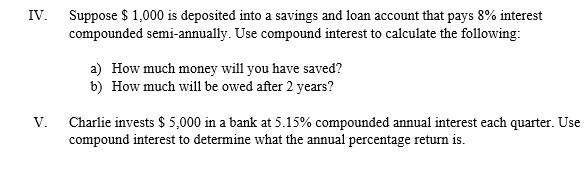 Can you help with the following exercise based on compound interest and