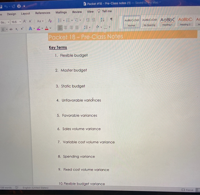 Packet #18 - Pre-Class notes (1) - Saved to my Mac Review