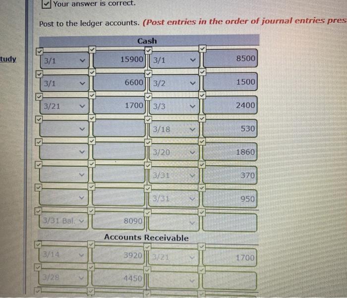 cleaning supplies on hand at March 31. 5. Accrued but unpaid employee