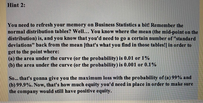 in advance! Question: Hint to help answer the question: A bank estimates
