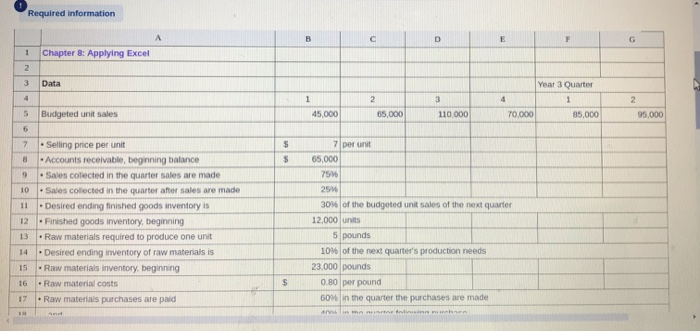 to create your own worksheet version of the Review Problem in the